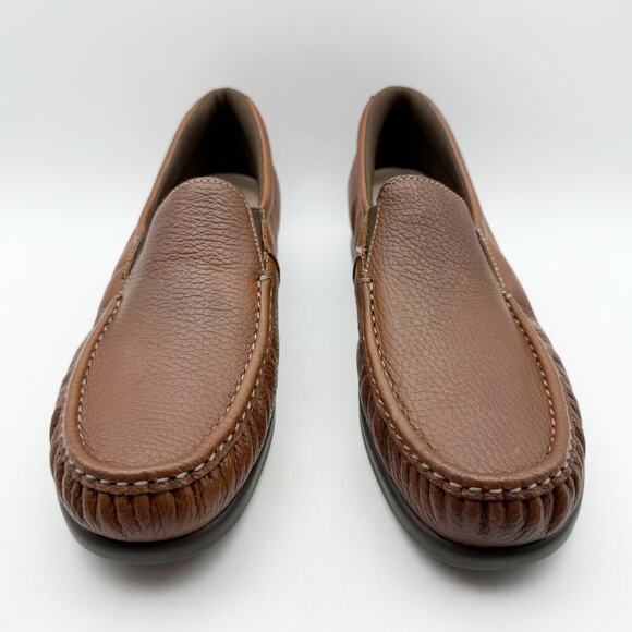 SAS Womens Twin Slip On Walking Shoe US 10.5 Narrow EU 41 Brown Leather NIB - Picture 7 of 13